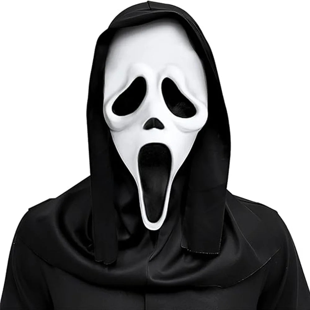 Halloween Mask Natural Latex Horror Skull Mask Party Costume Cosplay Props Horror Full Head Ghost Mask