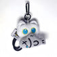 Cute Black Cat Plush Toy Keychain, Cartoon Kitten, Soft Stuffed Doll Pendant, Car Key, Backpack, Bag Decoration