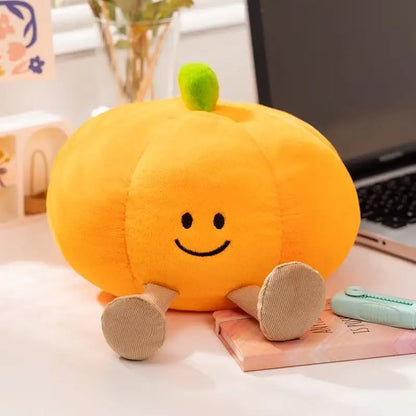 Latest Halloween Ghost Pumpkin Doll Stuffed Plush Toy Handmade Doll Cartoon Anime Cute Birthday Gift for Friends Fun Doll
