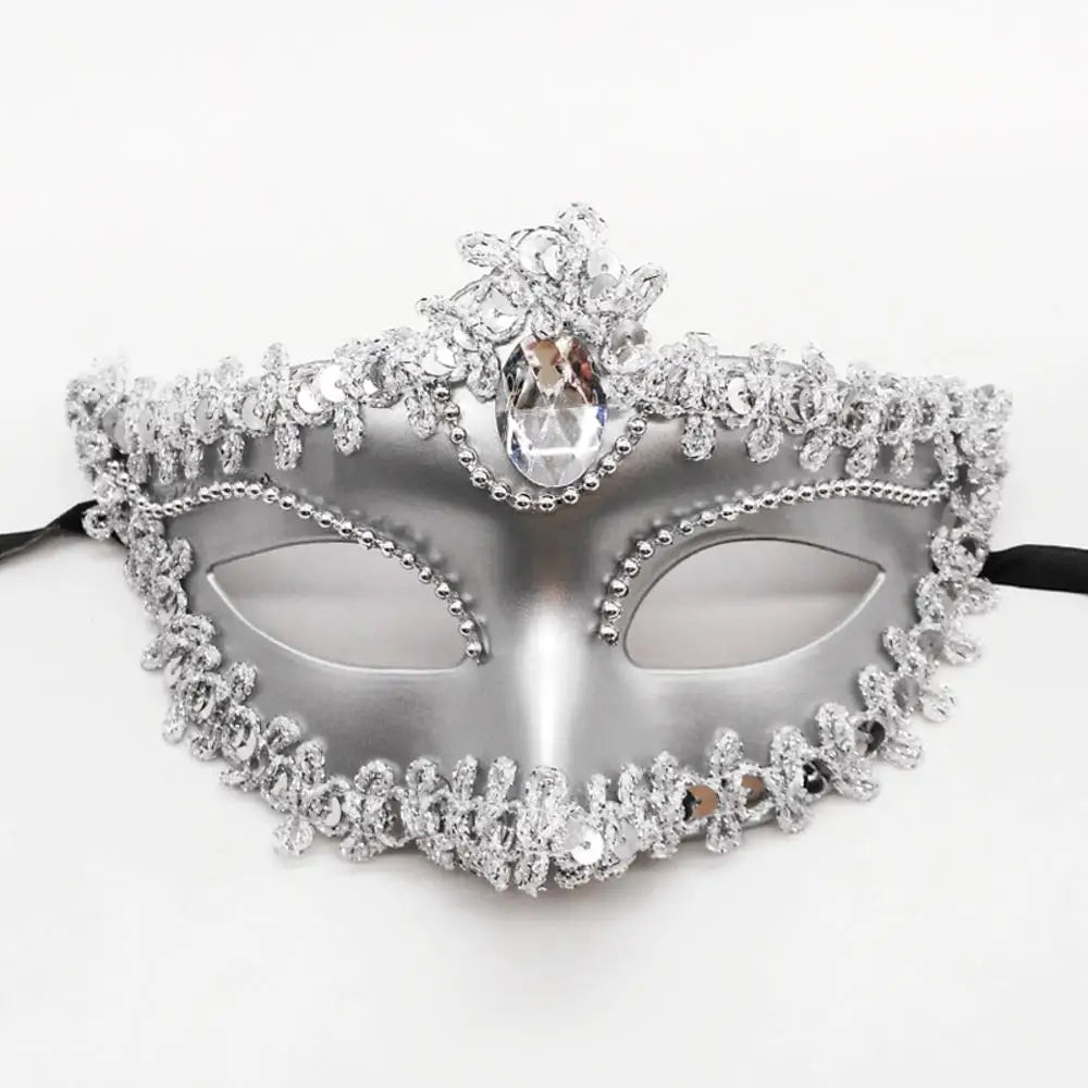 Dance Party Diamond Venetian Mask Feather Flower Wedding Carnival Performance Costume Sexy Lady Mask Masquerade Christmas 2026