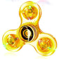 Crystal Luminous LED light Fidget Spinner Hand Top Spinners Glow in Dark EDC Stress Relief Toys Kinetic Gyroscope for Children