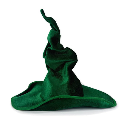 2025 Halloween Witch Hat Velvet Comfortable Witch Hat Black Purple Green Hat for Cosplay Holiday Party Halloween Themed Party