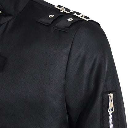 Michael Jackson cosplay Costume BAD Punk Jacket Black Slim BAD Jacket Costume Clothing for Man Adore Stars Impersonator
