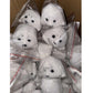Soft Grey Seal Plush Keychain White Seal Plushies Animal Pendant Fashion Stuffed Doll Keyring Car Key Accessories Car Ornaments
