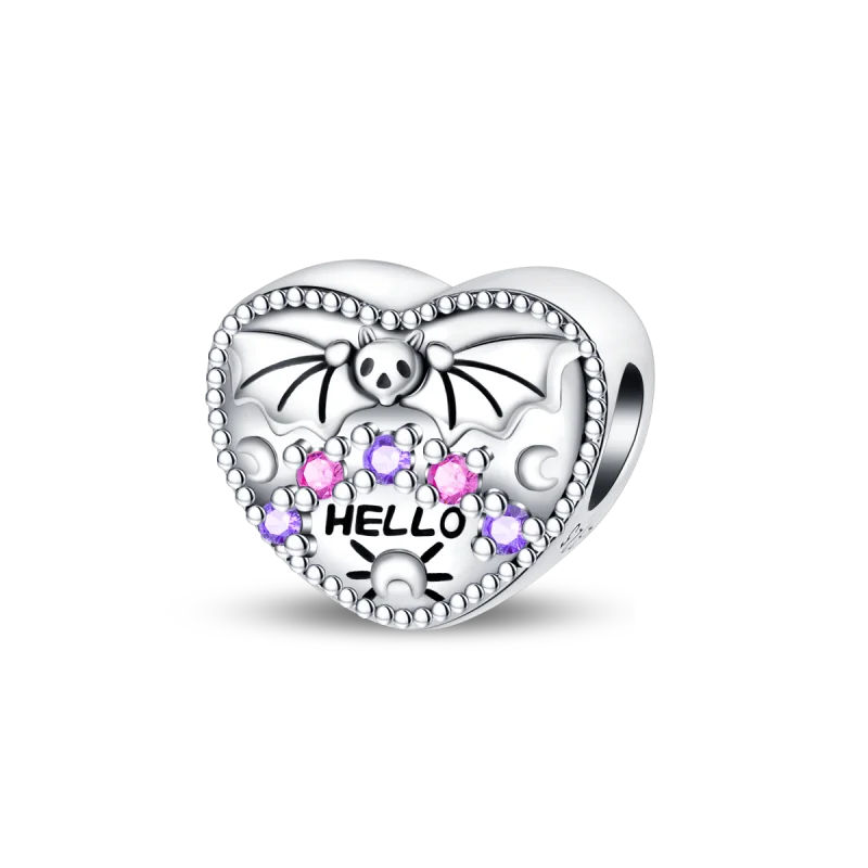 New in 925 Silver Halloween Collection Charm Glowing skull Beads Fit pand 3mm Bracelet DIY Pendant Woman Jewelry 2024 Hot Sale