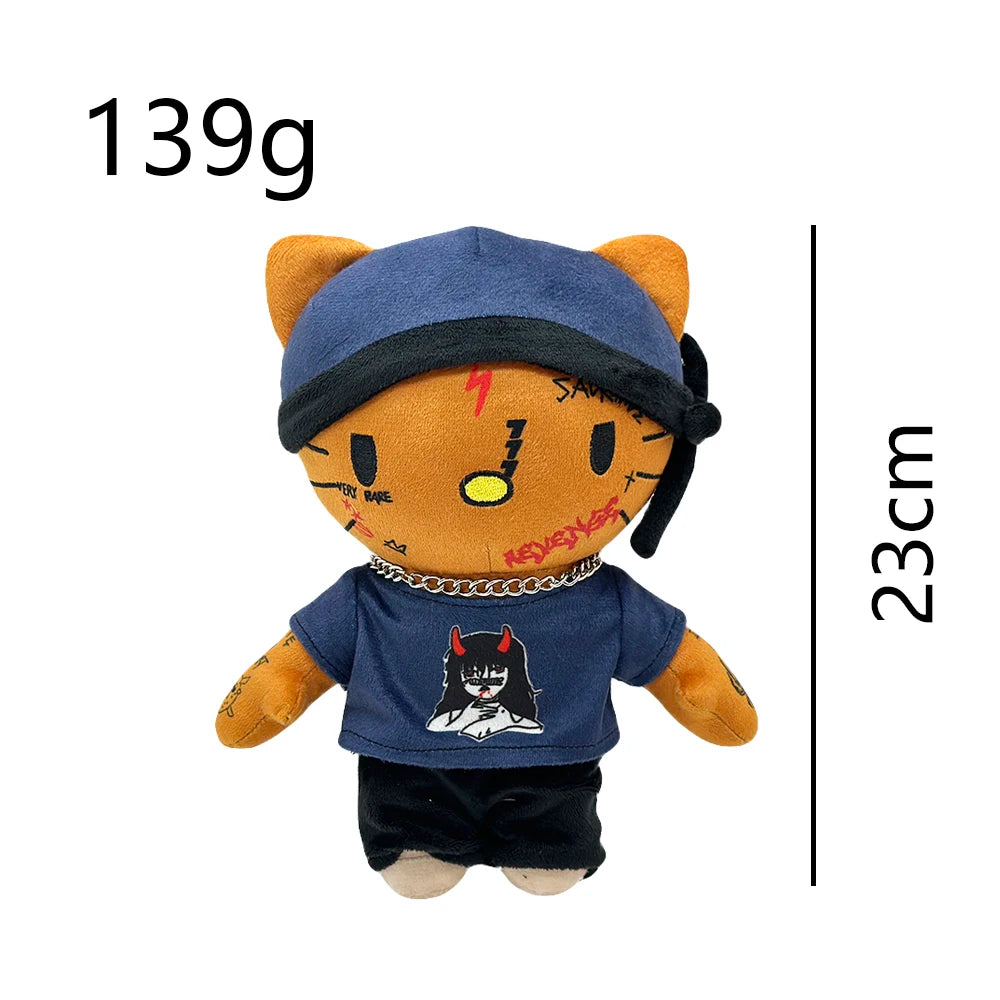 Multiple Styles Cute Cat Eminem XXXTentacion Frank Ocean Plush Toy Doll with Clothes Stuffed Soft Plush Toys Fans Collect Gift