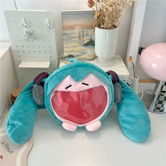 Hatsune Miku Shoulder Bag Backpack Cute Anime Plush Cartoon Kawaii Knapsack Student Bag Packet For Gifts Toys....