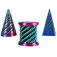 3 Pack Spiral Cone Fidget Toys 3D Printed Impossible Passthrough Pyramid Pillar Helix Screw Toys for Anxiety Relaxing