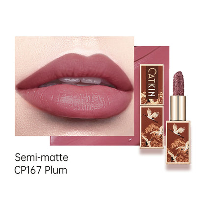 CATKIN Makeup Velvet Matte Lipstick, Hydrating Long‑Lasting Creamy Smooth, for Halloween Cosplay & Party Lip Looks