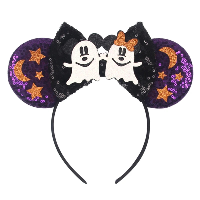 Mickey Mouse Ear Headbands Bow Hairbands Hair Accessories Party Christmas Halloween Princess Decoration Cosplay Costume for Girl
