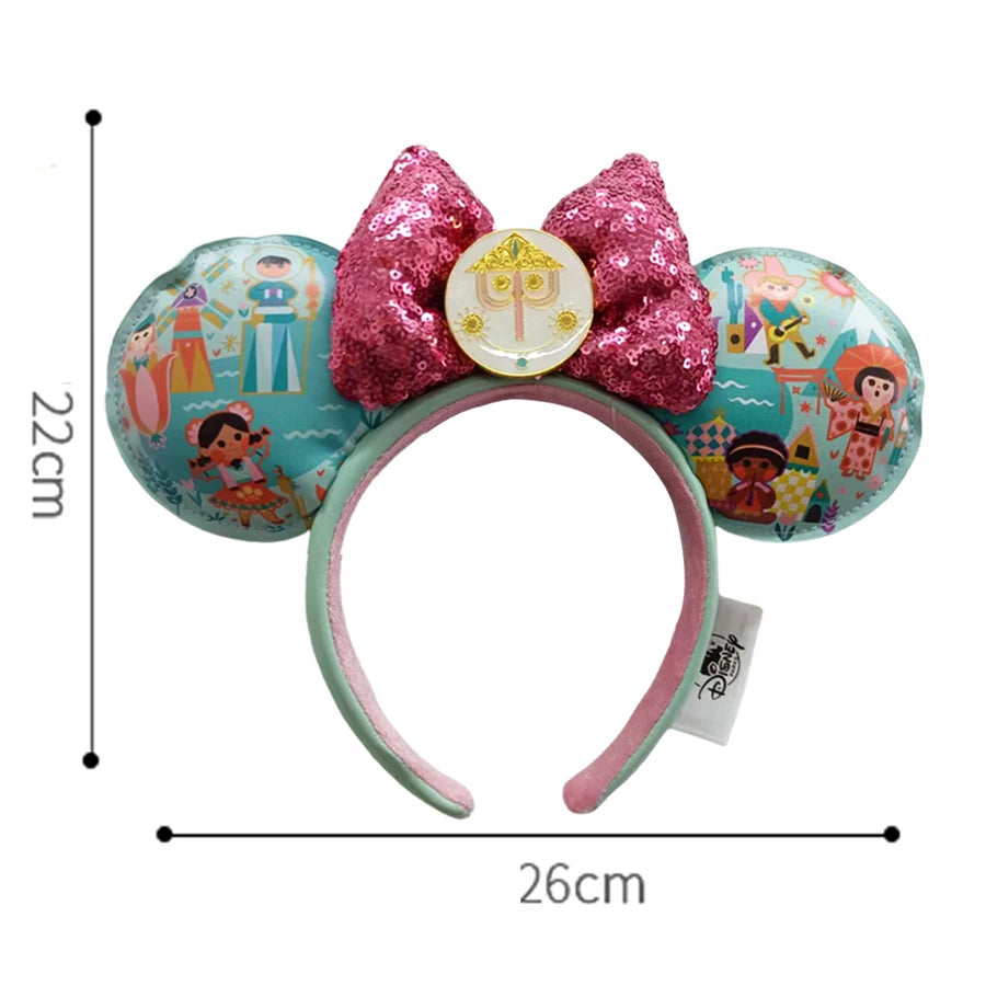 New Halloween Mickey Minnie Mouse Ears Headband Holiday Party Cosplay Hairband EARS COSTUME Plush Adult/Kids Headband Gift