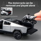 1:36 Cybertruck Toys Off Road Vehicle Die Cast Model Car Beach Motorcycle Hobby Collectible Birthday Gift