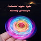 Crystal glowing gyroscope LED light Fidget Spinner hand cranked gyroscope glowing EDC pressure reducing toy for children