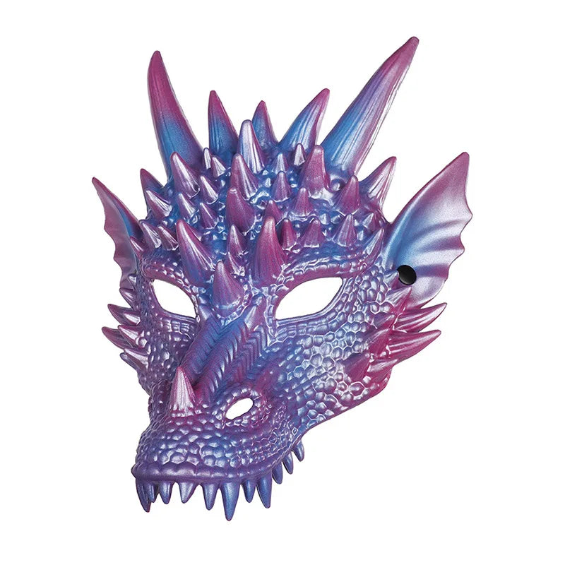 Halloween Dragon Mask PU Foaming 3D Animal Dragon Mask Halloween Carnival Party Cosplay Dragon Scary Mask Monster Mask
