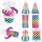 3D Printed Spiral Cone Fidget Toy Impossible Passthrough Pyramid Pillar Vortex Helix Gourd Cylinder Illusion Stress Relief