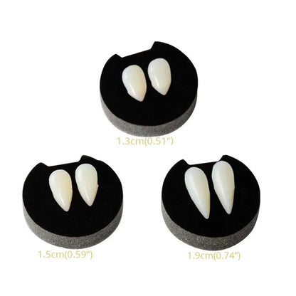 1-4Pcs Halloween Vampire Dentures Prop Halloween party Costume DIY Cosplay Props Decoration False Teeth With Dental Gum