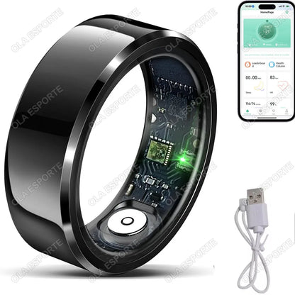 2026 Smart Ring Blood Pressure Heart Rate Sleep Monitoring Smartring IP68 & 5ATM Waterproof Multi-sport Smartring Man Women R11C