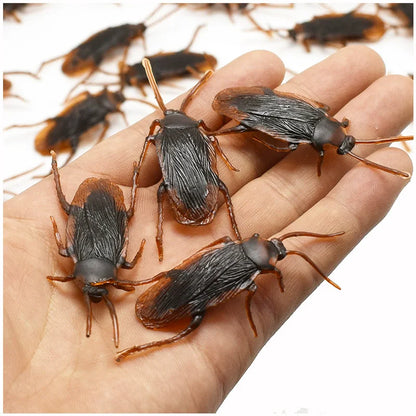 12/48pcs Halloween Simulation Bug Cockroach Spider Centipede Scorpion Plastics Prank Bug Funny Halloween DIY Decoration TMZ