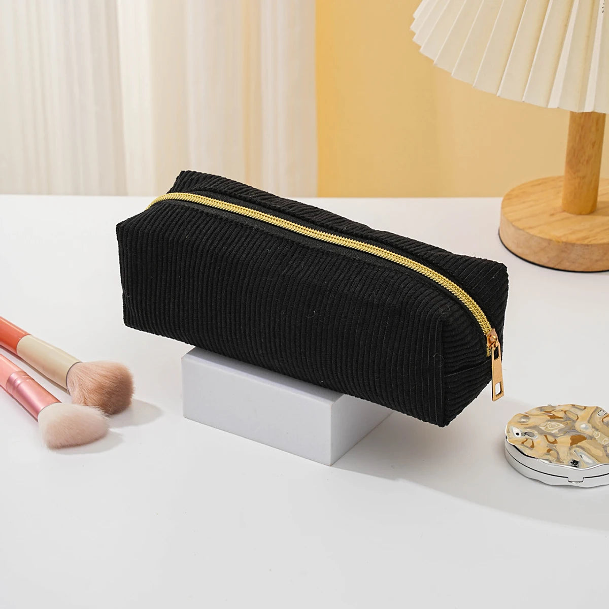 1pc Pencil Case Solid Color Pencil Case School Supplies Large Capacity Pencil Case Stationery Bag Pencil Case School Pencil Case