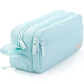 Large-Capacity Zippered Pencil Case Portable Multi-Compartment Pencil Pouch Waterproof and Durable Stationery Storage