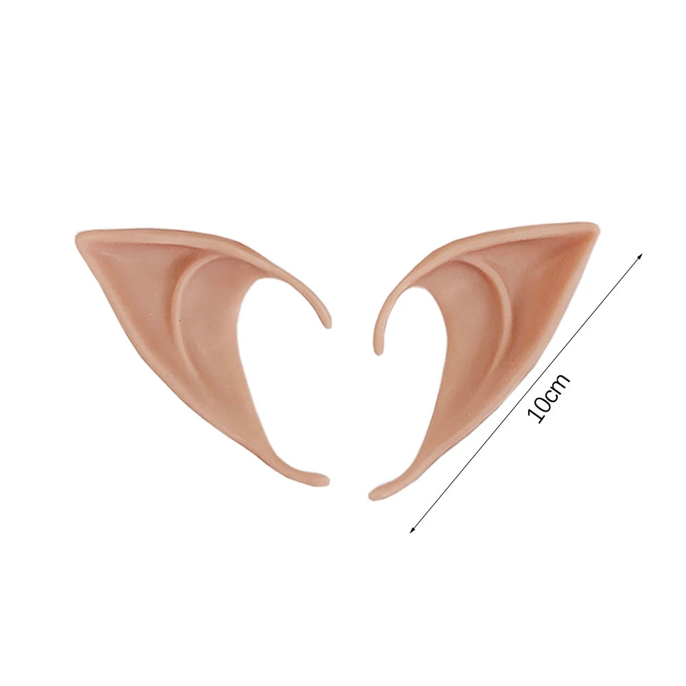 Halloween Elf Ears Latex Simulation Ears Props Fairy Angel Cosplay Mask Halloween Costume Accessories Mascaras Halloween Party