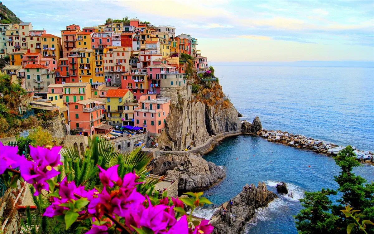 1 Box 500 Pieces 46*28cm Jigsaw Puzzles 500 Pieces Cardboard Picture Landscape Oil Painting Art Puzzles Family Games