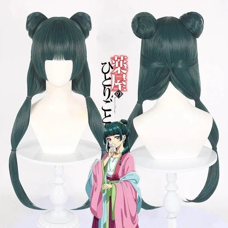 Mao Mao Cosplay Costume Wig Anime The Apothecary Dress Skirt Green Top Kusuriya No Hitorigoto Halloween for Women