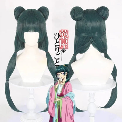 Mao Mao Cosplay Costume Wig Anime The Apothecary Dress Skirt Green Top Kusuriya No Hitorigoto Halloween for Women