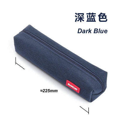 1pc Small Solid Color Simple Zipper Kawai Pencil Case Mini Pen Bags Papeleria Stationery for School Office Suppliers