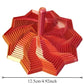 3D Printed Expanded Sensory Fidget Star,Easy-Grip Handles, Whirling Spiral Hexagon Spinner for Stress (Red and Blue,4.64in)