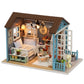 DIY Miniature Dollhouse Kit Assemble Puzzle 3D Wooden House Room Craft With Furniture LED Lights For Friends Birthday Gift Toys