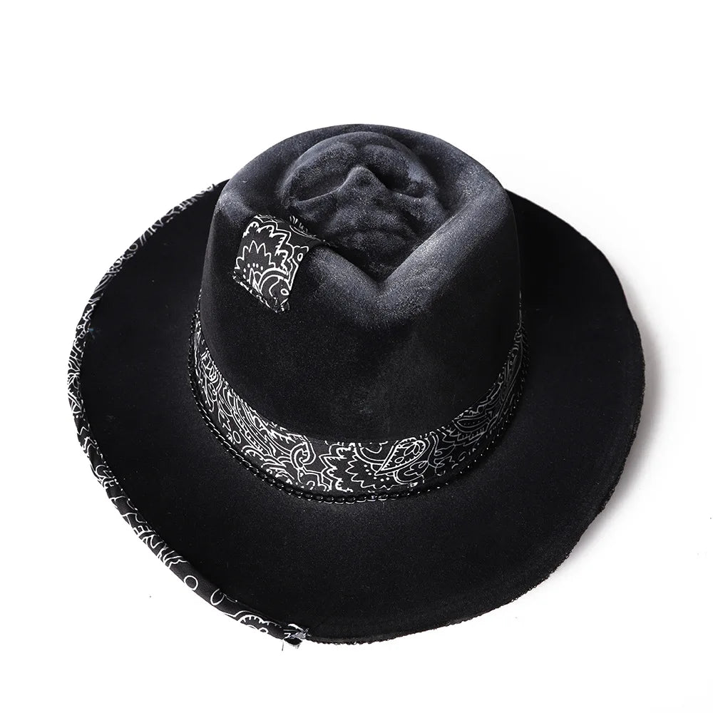 Skull Cowboy Hat Handcrafted S Halloween Hat Western-inspired For Western-themed Events Alternative Halloween Headwear. Fashion