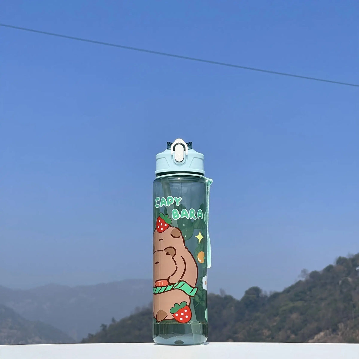 750ml Dinosaur Water Bottle For Kids Water Sippy Cup With Silicone Straw Leakproof Plastic Water Bottles Summer Kids Water Cup
