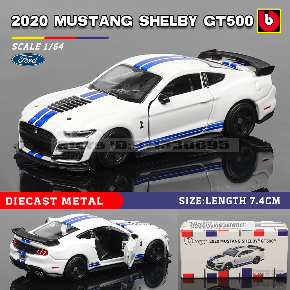 Bburago 1:64 golf Porsche 911 Shelby Raventon Mustang Lamborghini Collection Series Car Die Casting Model Gift Toy