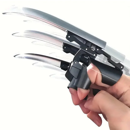 3pcs/6pcs Funny Anime Cosplay Wolf Claws Fingers Wear Retractable Plastic Claws Cool Folding Mechanical Fingers Antistress Toy