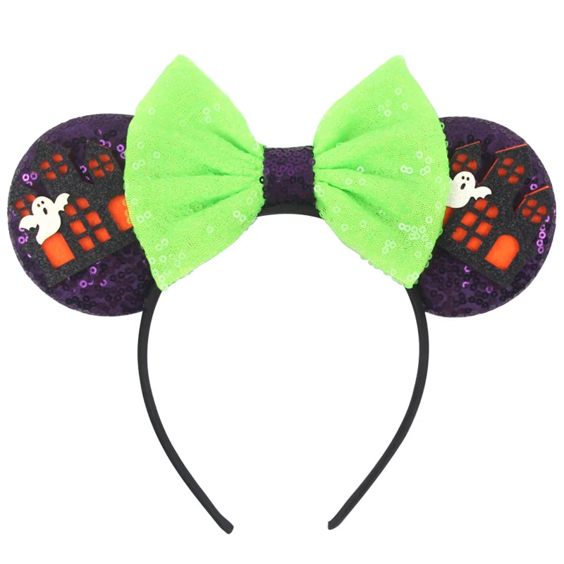 Mickey Mouse Ear Headbands Bow Hairbands Hair Accessories Party Christmas Halloween Princess Decoration Cosplay Costume for Girl