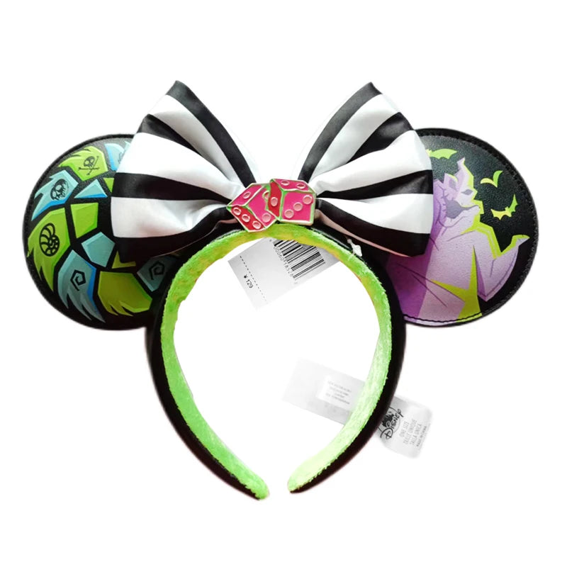 New Halloween Mickey Minnie Mouse Ears Headband Holiday Party Cosplay Hairband EARS COSTUME Plush Adult/Kids Headband Gift