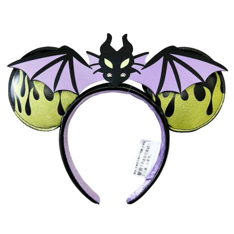 New Halloween Mickey Minnie Mouse Ears Headband Holiday Party Cosplay Hairband EARS COSTUME Plush Adult/Kids Headband Gift