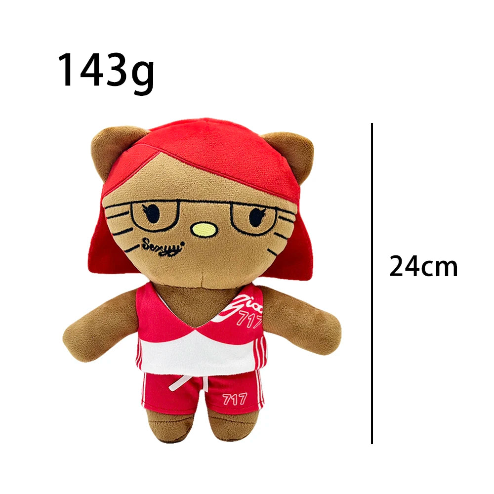 Multiple Styles Cute Cat Eminem XXXTentacion Frank Ocean Plush Toy Doll with Clothes Stuffed Soft Plush Toys Fans Collect Gift