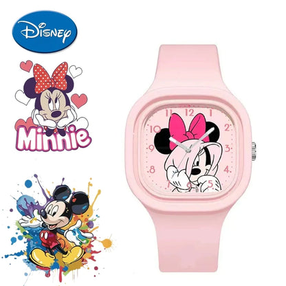 Mickey Minnie Mouse Children Watches Kids Boy Girl Cute Anime Cartoon Primary School Student Fashion Watch Birthday Gift