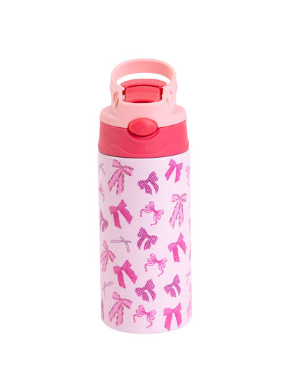 12OZ/350ml Cartoon Pattern Thermos Cup Stainless Steel Insulated Bottle Cute Thermos Kettle Outdoor Portable Handheld Cup