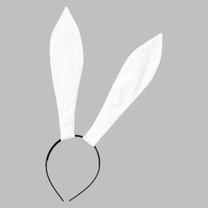 3colors Bunny Ears Headband Leather Rabbit Ear Hairband for Cosplay Halloween Party Hairstyling Accessories Christmas Photo Prop