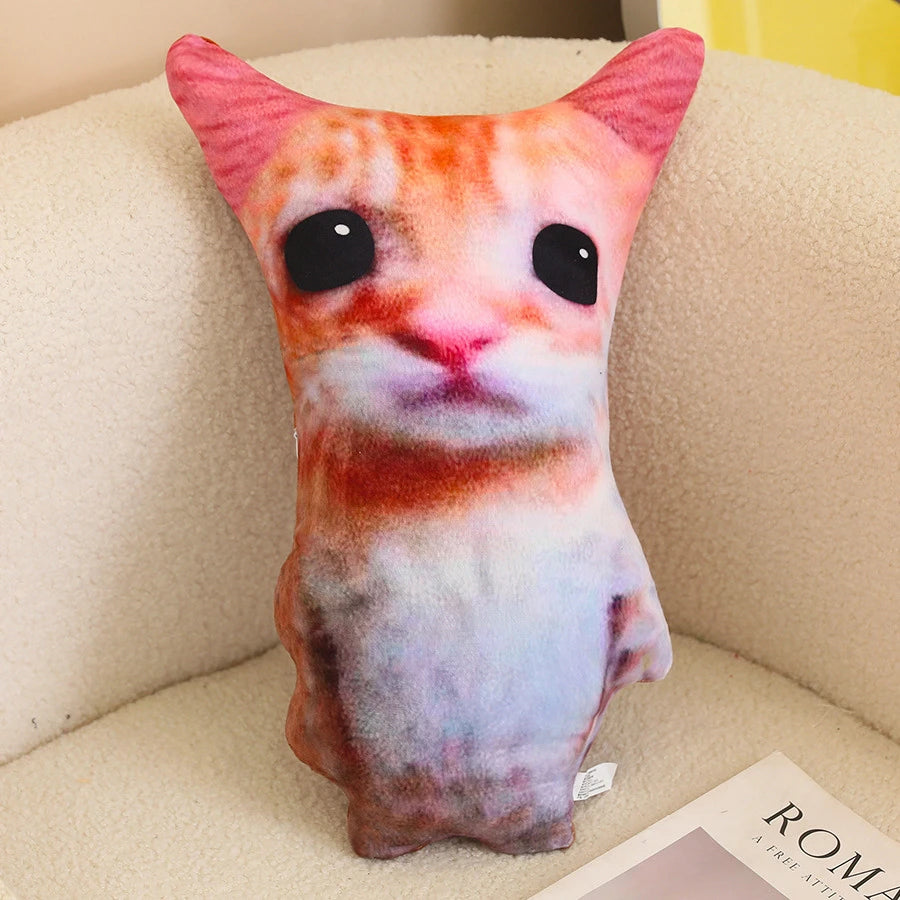 Cute El Gato Wowwow Cat Doll Plush Toy Simulation Stuffed Animal Collectible for Kids Birthday Or Holiday Gift