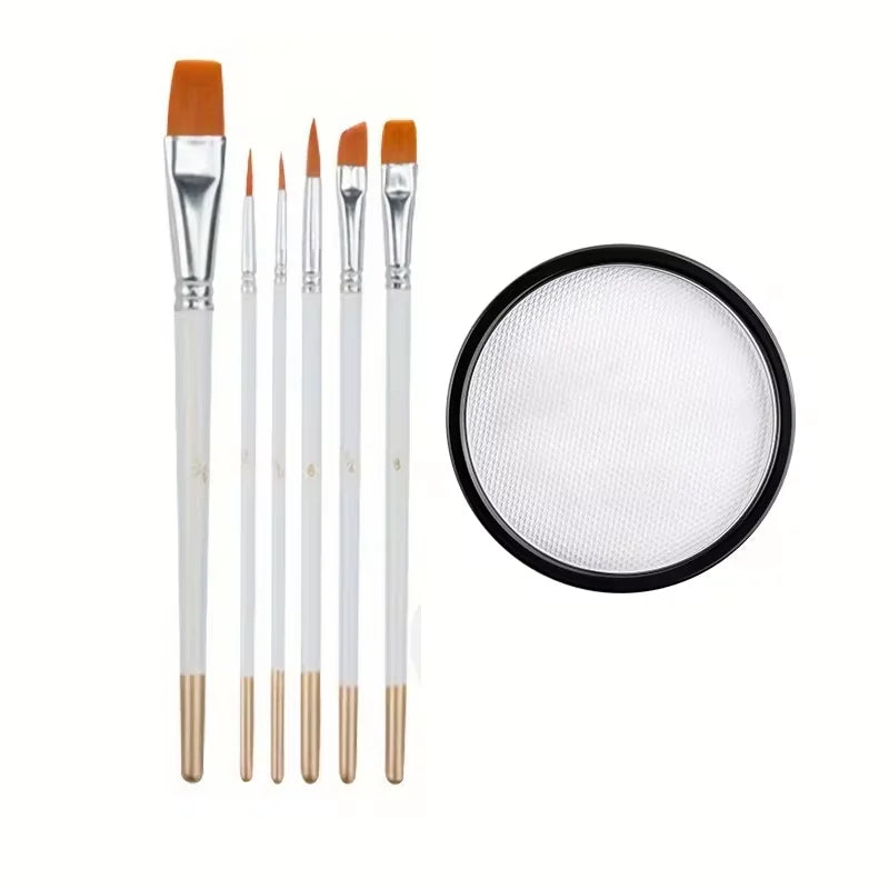 30G Water Solubility Monochromatic Body Paint Black And White Makeup Face Paint Halloween Party Waterproof Makeup Body Painting