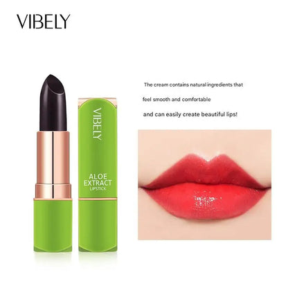 VIBELY 7 Color Mood Changing Lip Balm Natural Aloe Vera Long Lasting Moisturizing Lipstick for Women Color-Shifting Makeup