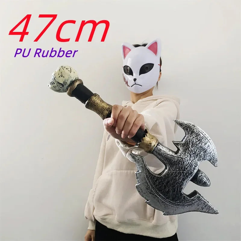 Halloween Scary Props Short KnifeKitchen Knife Weapons 1:1 Role Playing  Gasai Yuno Cosplay Safety PU Rubber Gifts
