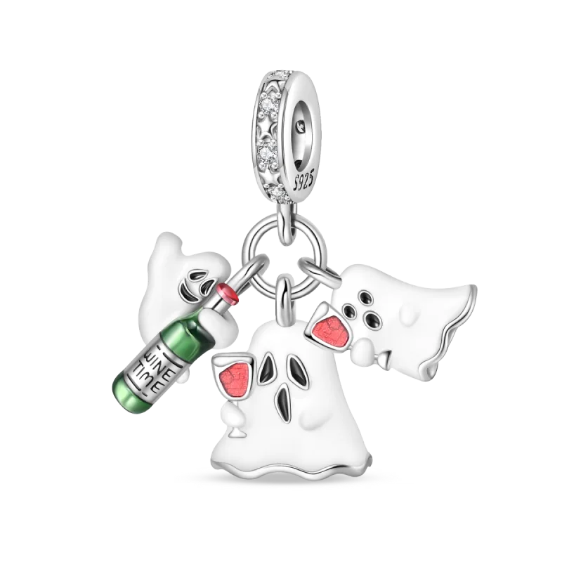 New in 925 Silver Halloween Collection Charm Glowing skull Beads Fit pand 3mm Bracelet DIY Pendant Woman Jewelry 2024 Hot Sale