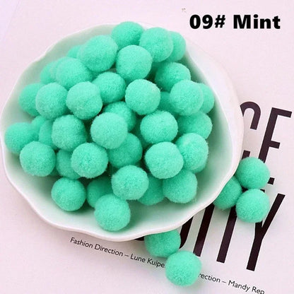 Mini Fluffy Soft Pom Poms Pompoms Ball,Handmade Craft Toys,Wedding Christmas Decor,DIY Sewing Supplies,8mm,10mm,15mm,20mm,30mm