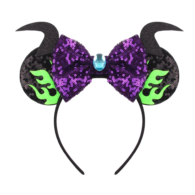 2026 Latest Halloween Cobweb Ears Headband Women Festival DIY Mouse Hairband Kids Party Villains Cosplay DIY Hair Accessories