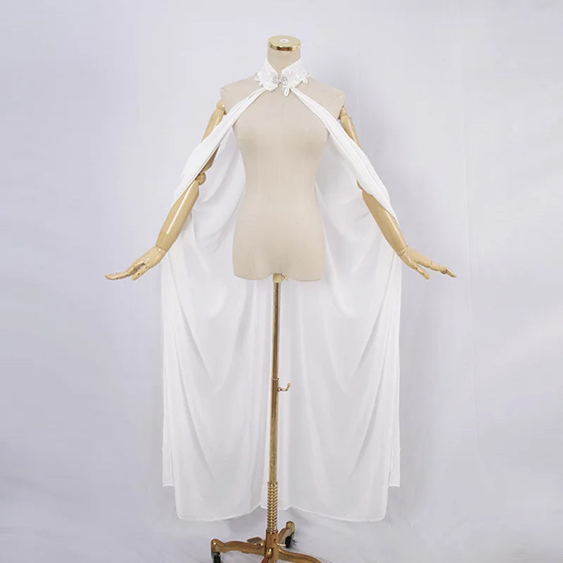 Women Medieval Shawl Cape Chiffon Gothic Wicca Robe Cosplay Dress Cloak Halloween Costume Thin Shawl Cape Stage Costume
